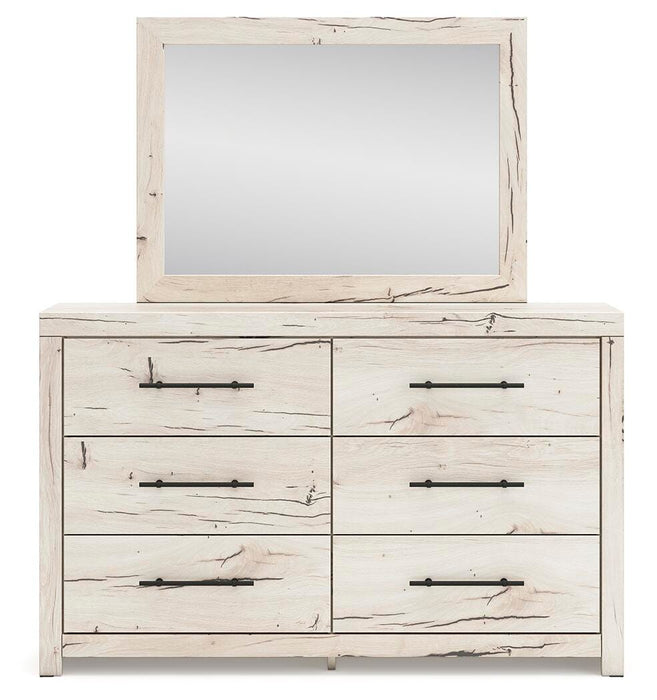 Lawroy King Panel Storage Bed, Dresser, Mirror, Chest and Nightstand