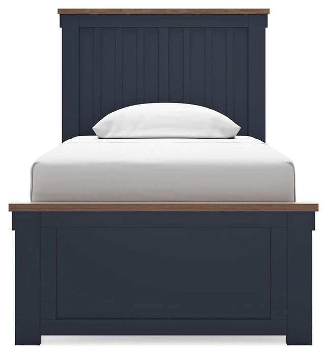 Landocken Twin Panel Bed, Dresser, Mirror, Chest and Nightstand