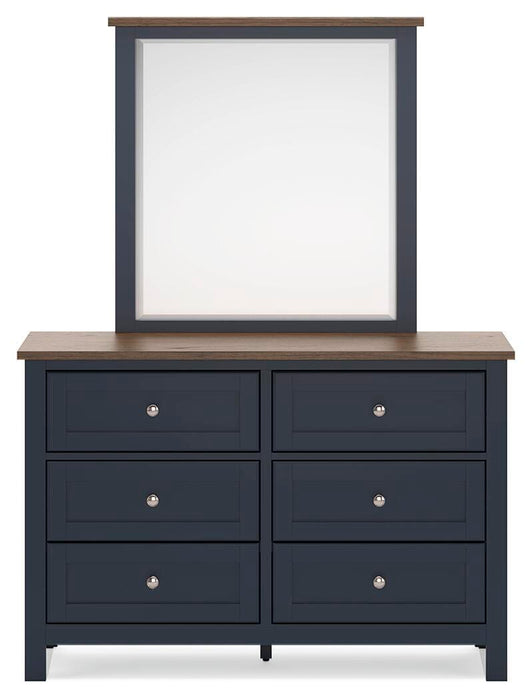 Landocken Twin Panel Bed, Dresser and Mirror
