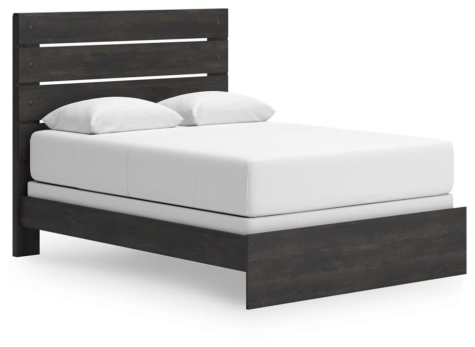 Hollivern Queen Panel Bed, Dresser and Mirror