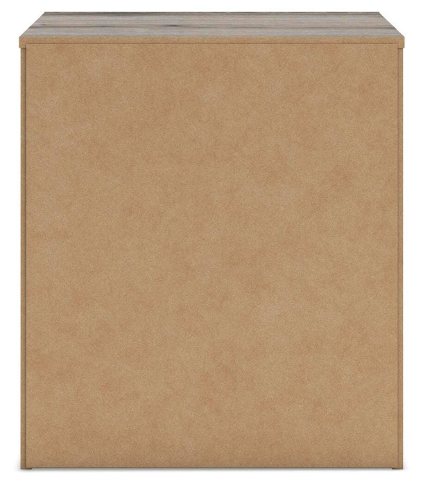 Graystorm Full Panel Storage Bed, Dresser, Mirror and Nightstand