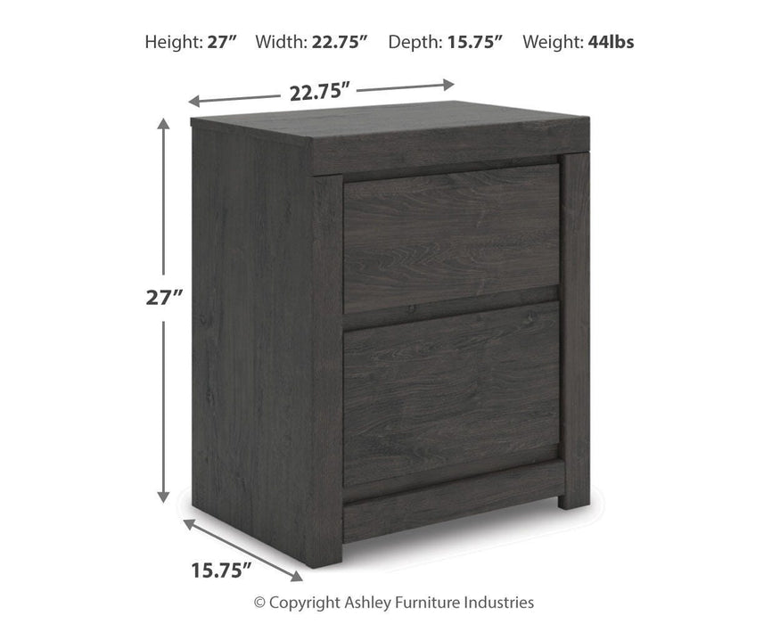 Fraluna Queen Panel Storage Bed, Dresser, Mirror, Chest and Nightstand