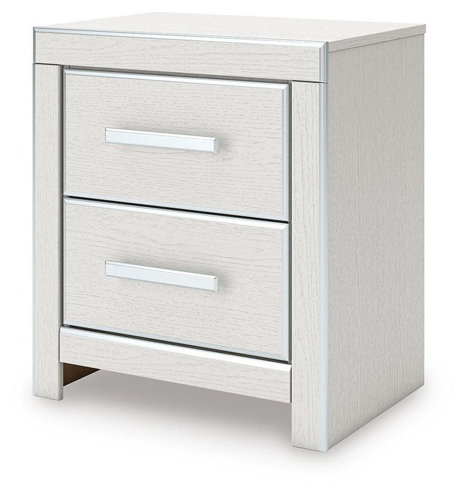 Zuraleus Queen Upholstered Panel Platform Storage Bed, Dresser, Mirror, Chest and Nightstand