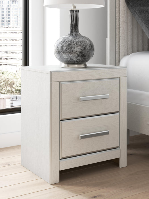 Zuraleus Queen Upholstered Panel Platform Bed, Dresser, Mirror and Nightstand