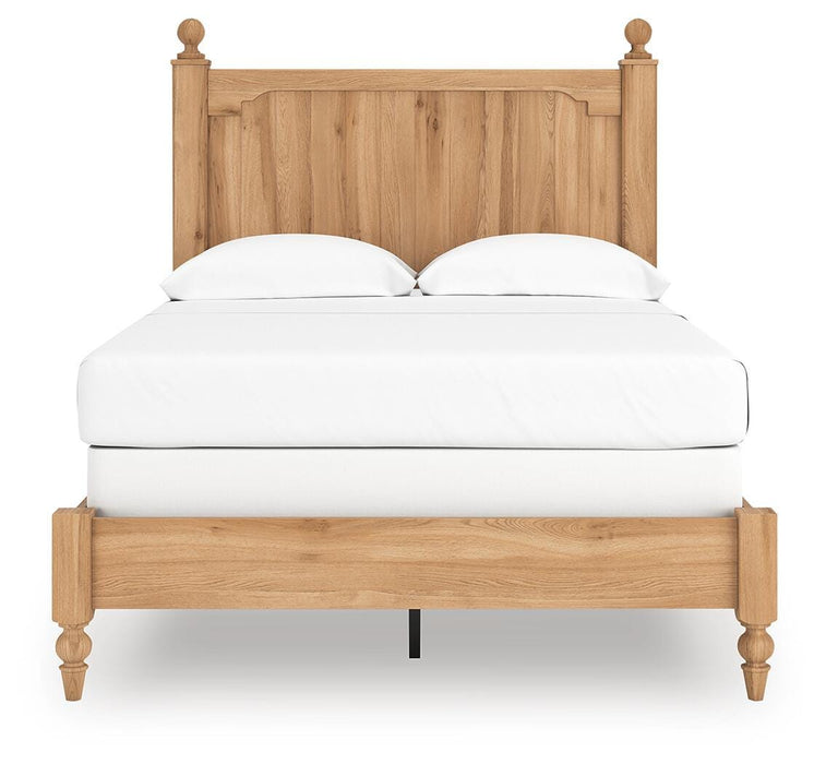 Aleaport Full Panel Bed with Mirrored Dresser