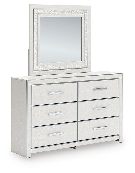 Zuraleus Queen Upholstered Bed, Dresser and Mirror