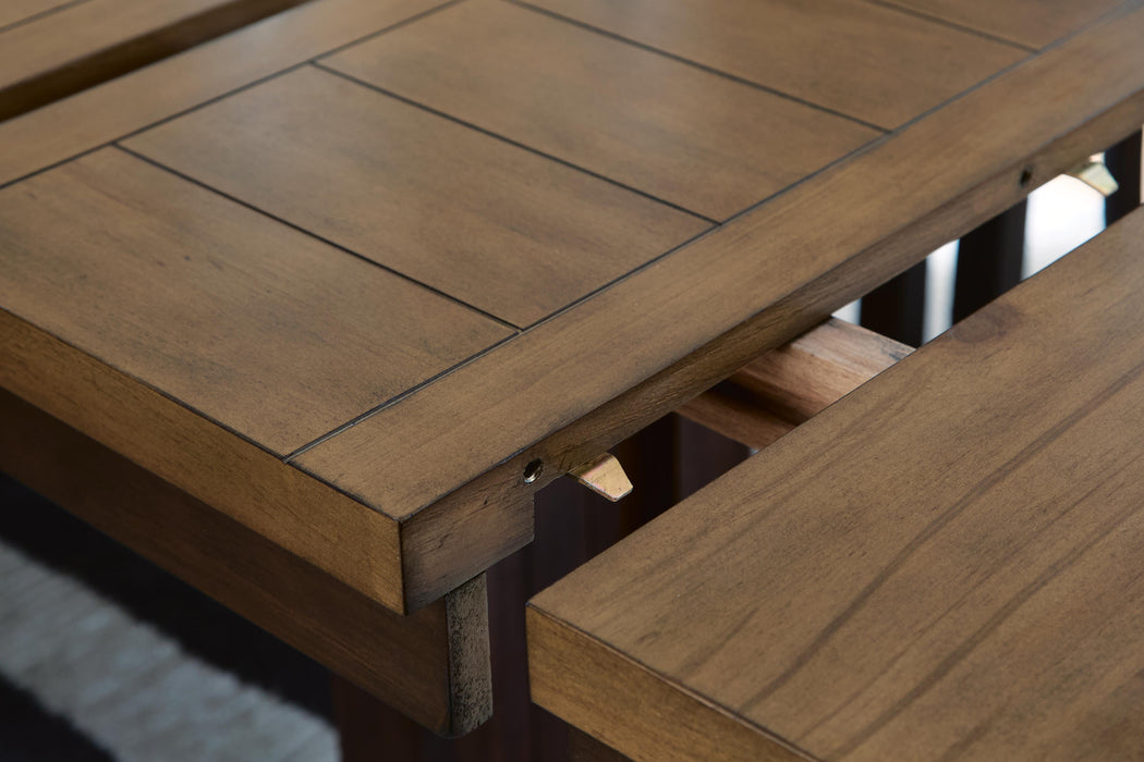 Rylandeen Counter Height Dining Table and 6 Barstools