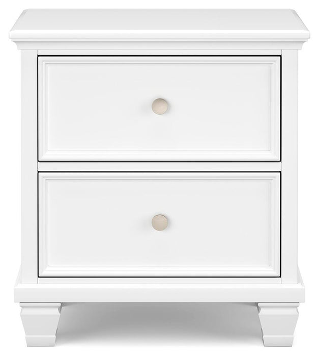 Fortman California King Panel Storage Bed, Dresser, Mirror and Nightstand