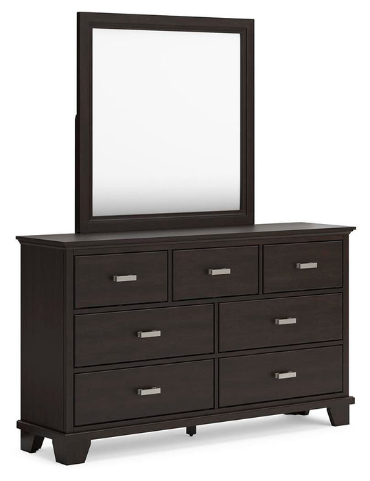 Covetown Twin Panel Bed, Dresser, Mirror, Chest and Nightstand