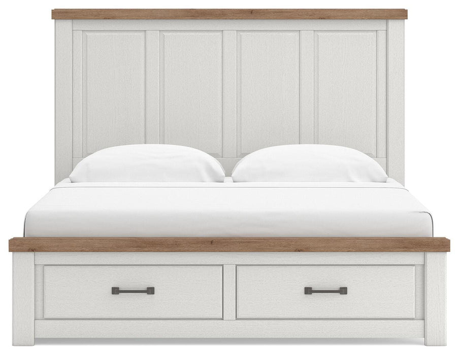 Savonport King Panel Storage Bed, Dresser and Mirror