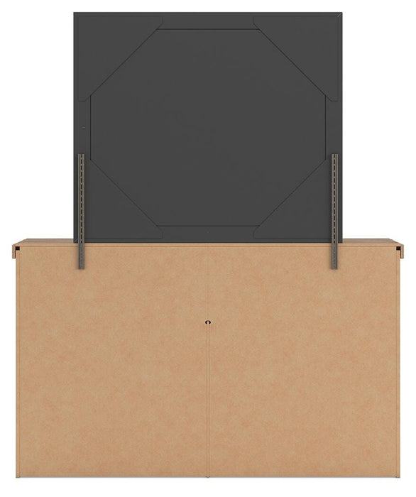 Savonport King Panel Storage Bed, Dresser and Mirror