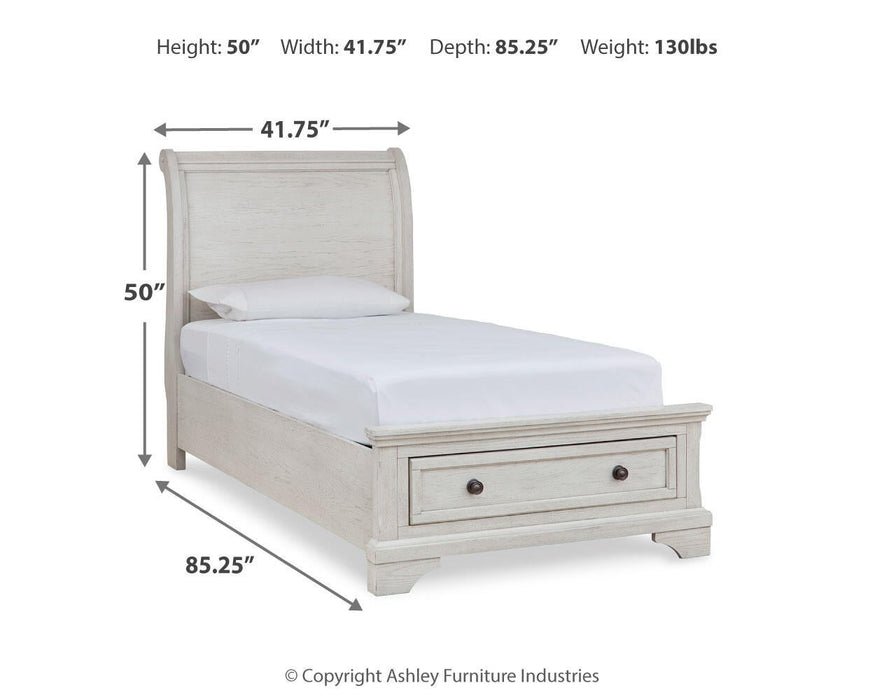 Robbinsdale Twin Sleigh Storage Bed