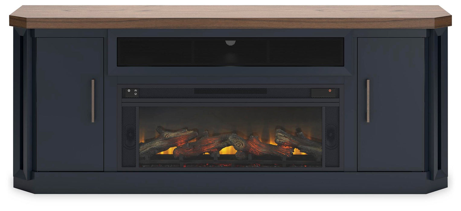 Landocken 83" TV Stand with Electric Fireplace