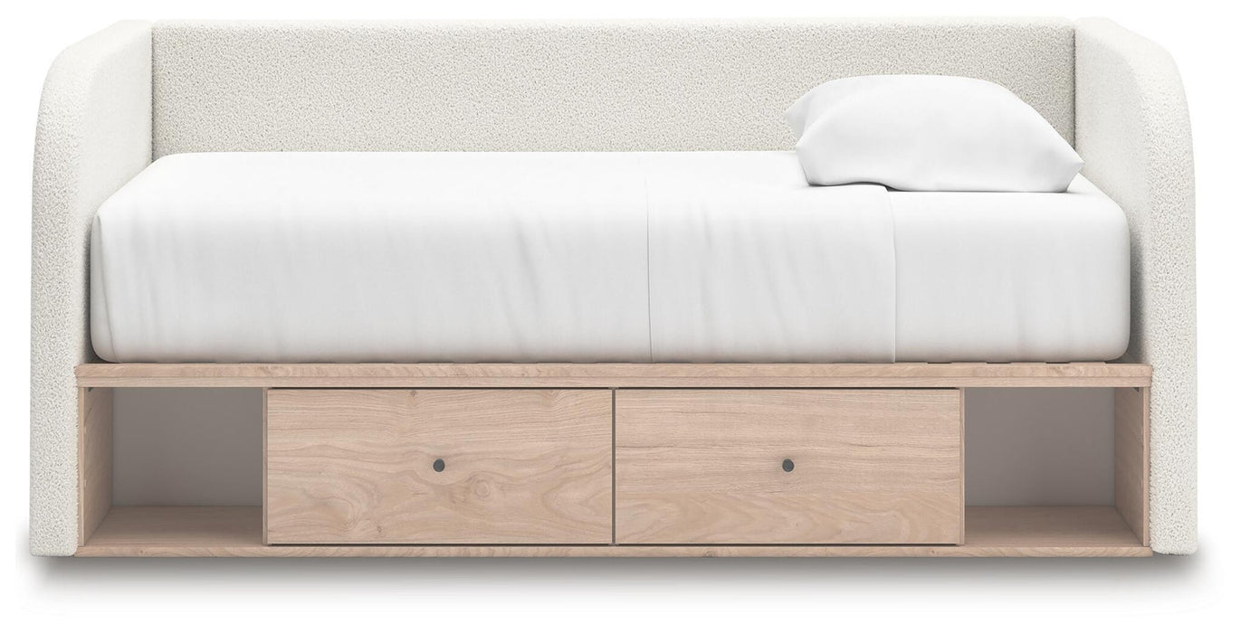 Arloster Twin Upholstered Day Bed with Storage