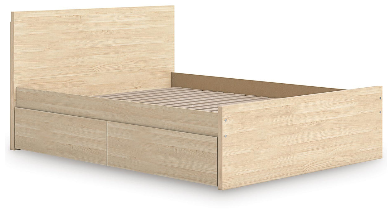Onita Queen Panel Platform Bed with 1 Side Storage