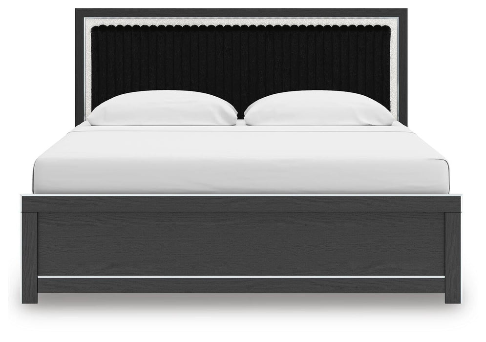 Zuraleus King Upholstered Panel Bed