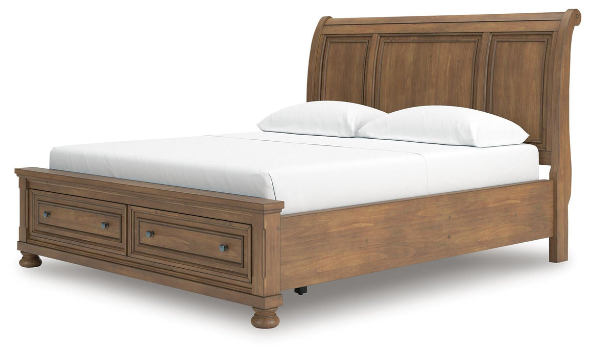 Feddinger California King Storage Sleigh Bed