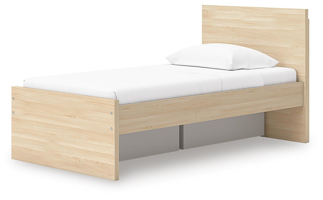Onita Twin Panel Platform Bed with 1 Side Storage