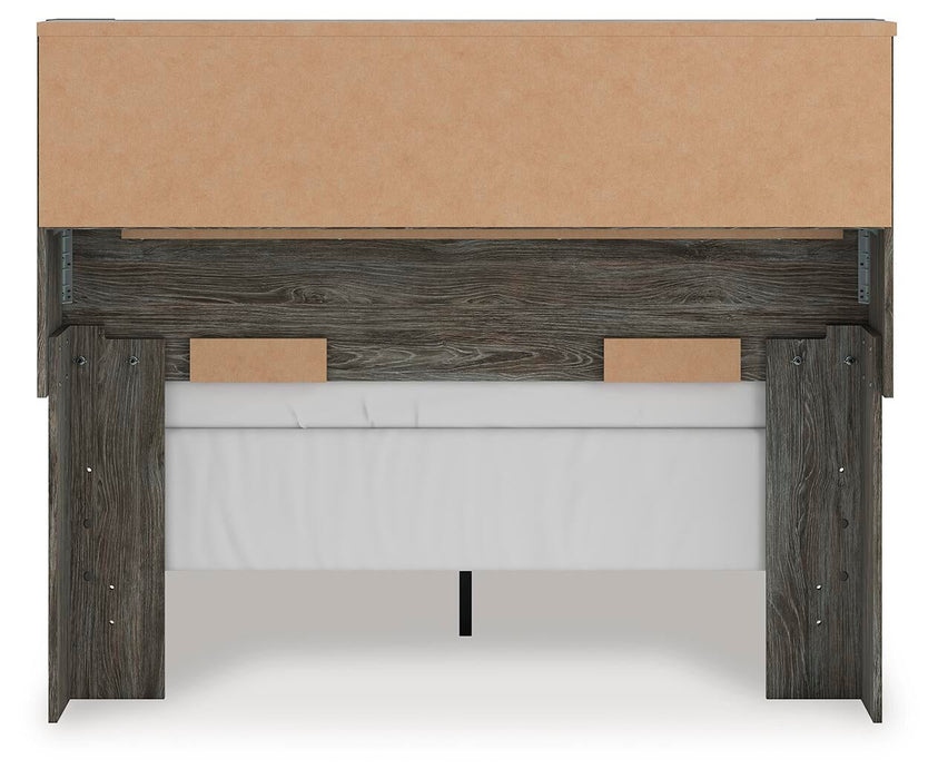 Frandern Full Bookcase Panel Bed