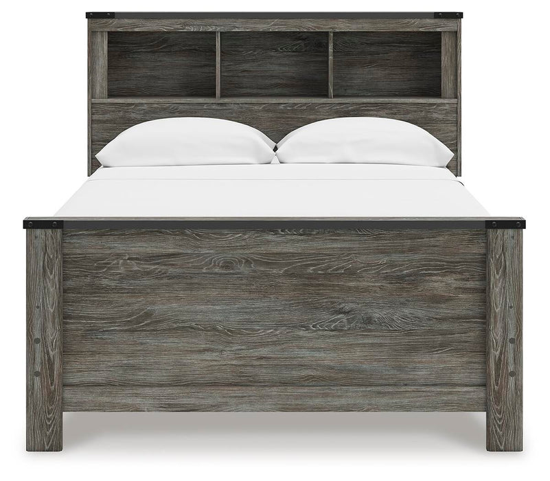Frandern Full Bookcase Panel Bed