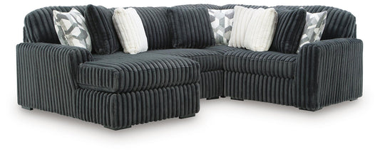 Midnight-Madness 4-Piece Sectional with Chaise