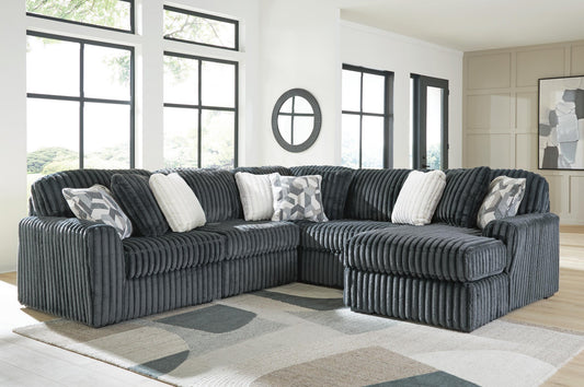Midnight-Madness 5-Piece Sectional with Chaise