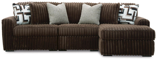 Midnight-Madness 3-Piece Sectional with Chaise