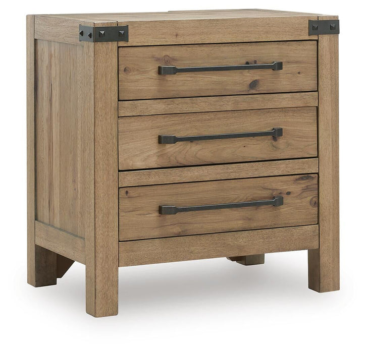 Ridgester Three Drawer Night Stand