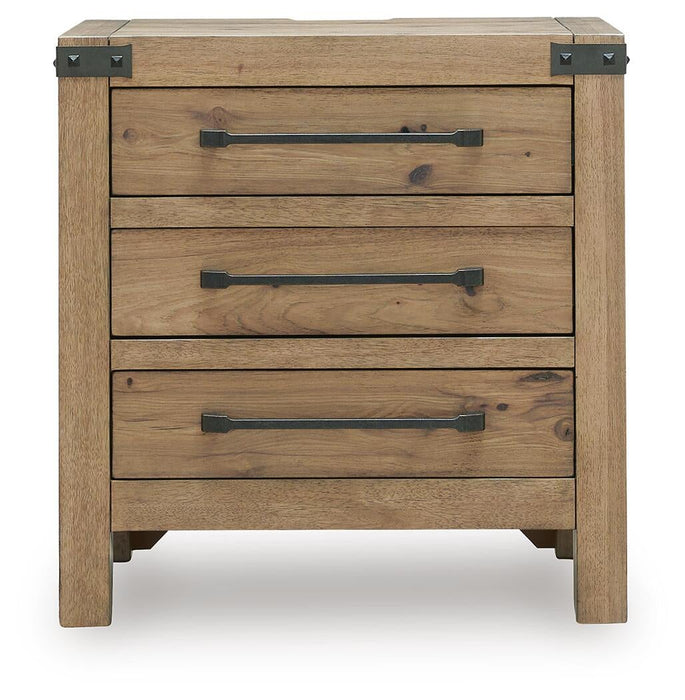 Ridgester Three Drawer Night Stand
