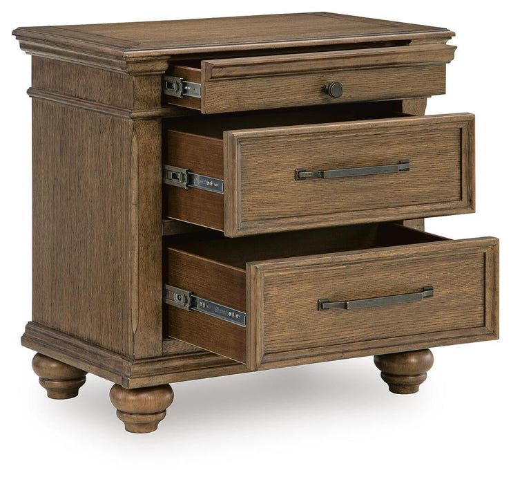 Karallin Three Drawer Night Stand