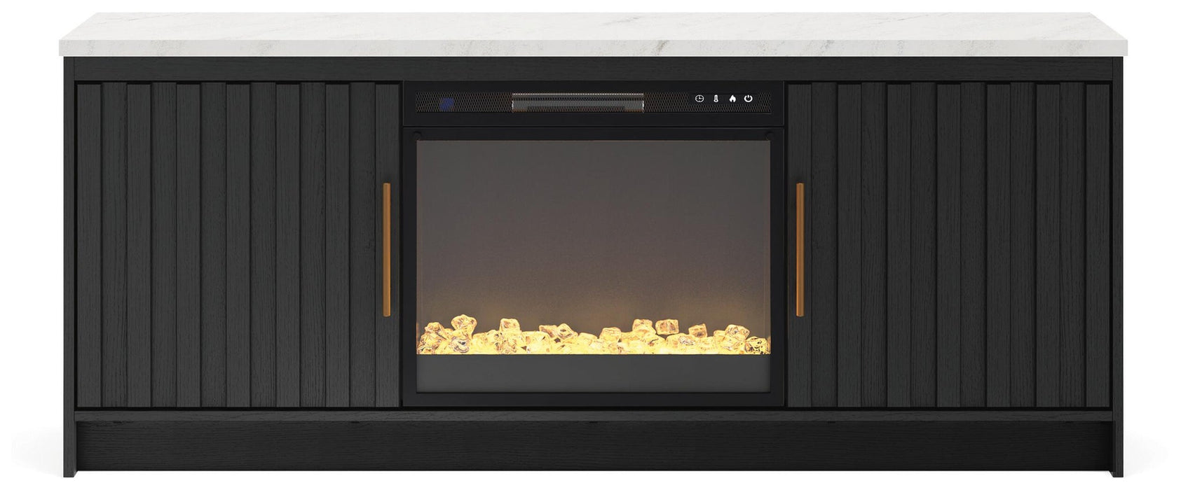 Cadmori 63" TV Stand with Electric Fireplace