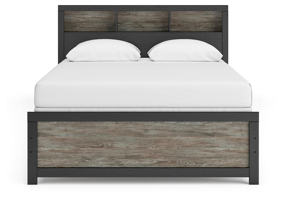 Broachmyn Queen Bookcase Panel Bed