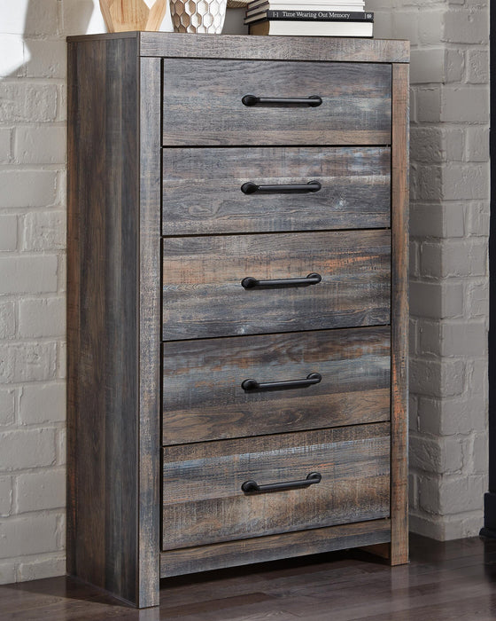 Drystan Twin Panel Bed, Dresser, Mirror, Chest and Nightstand