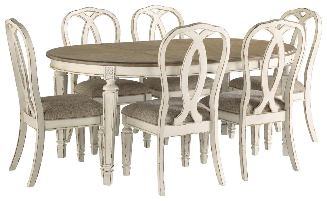 Realyn Dining Table and 6 Chairs