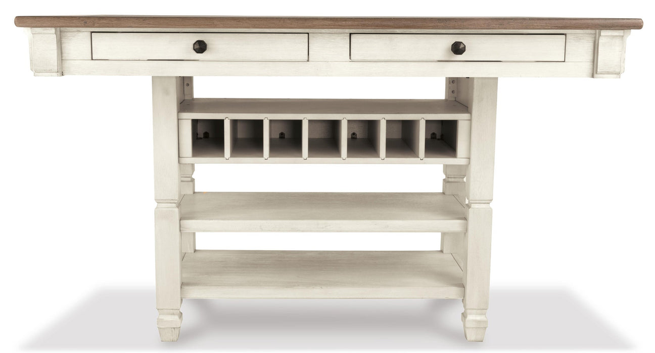 Bolanburg Counter Height Dining Table and 6 Barstools