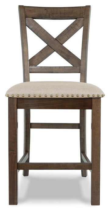 Moriville Counter Height Dining Table and 6 Barstools
