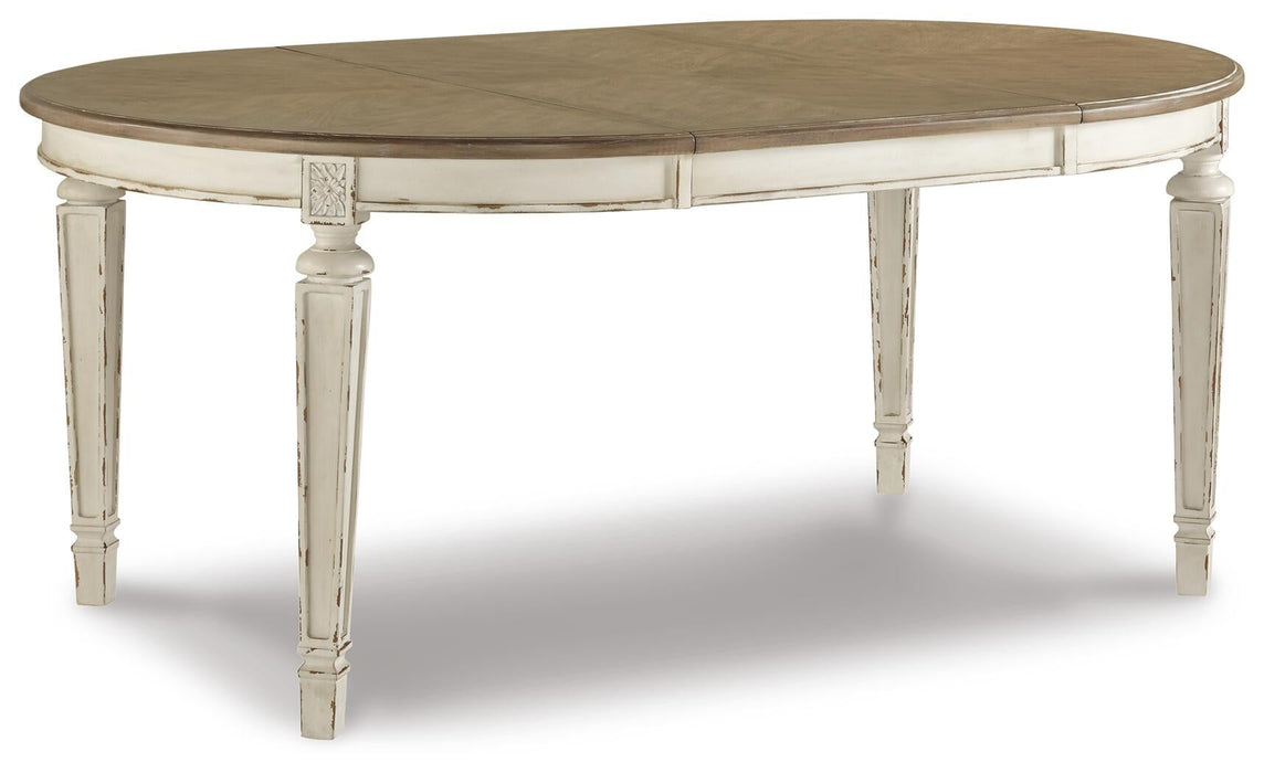 Realyn Dining Table and 8 Chairs
