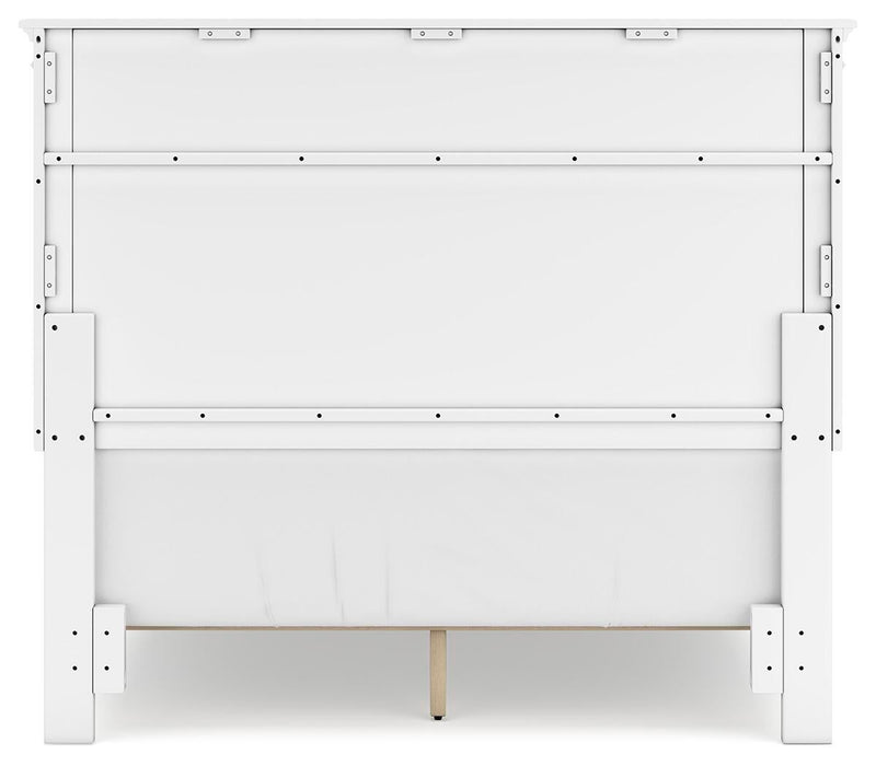 Fortman Full Panel Bed with Mirrored Dresser