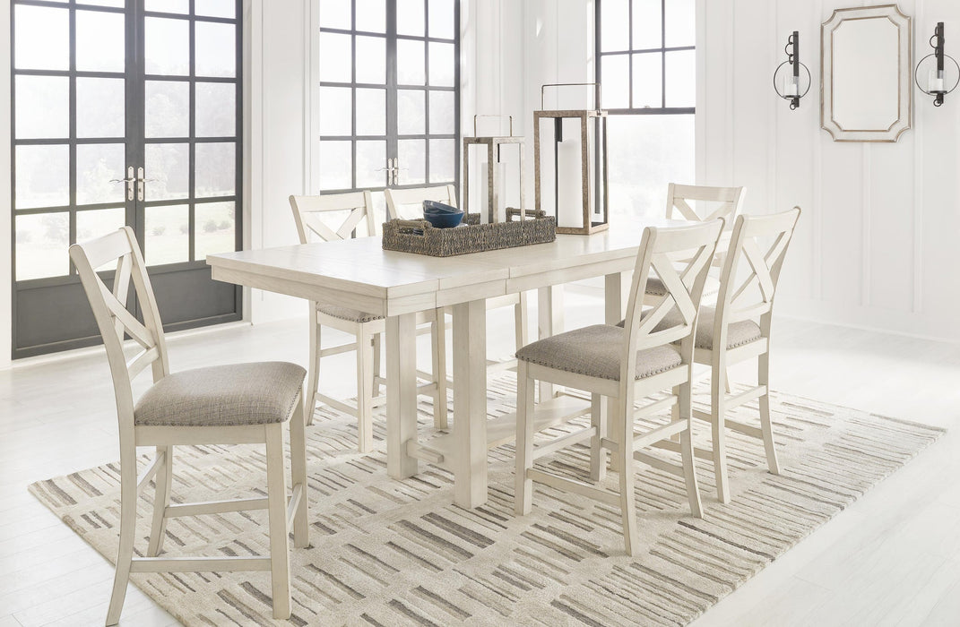 Robbinsdale Counter Height Dining Table and 6 Barstools