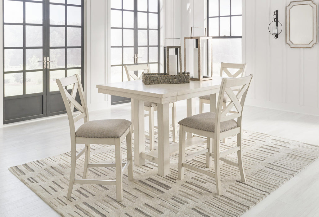 Robbinsdale Counter Height Dining Table and 4 Barstools