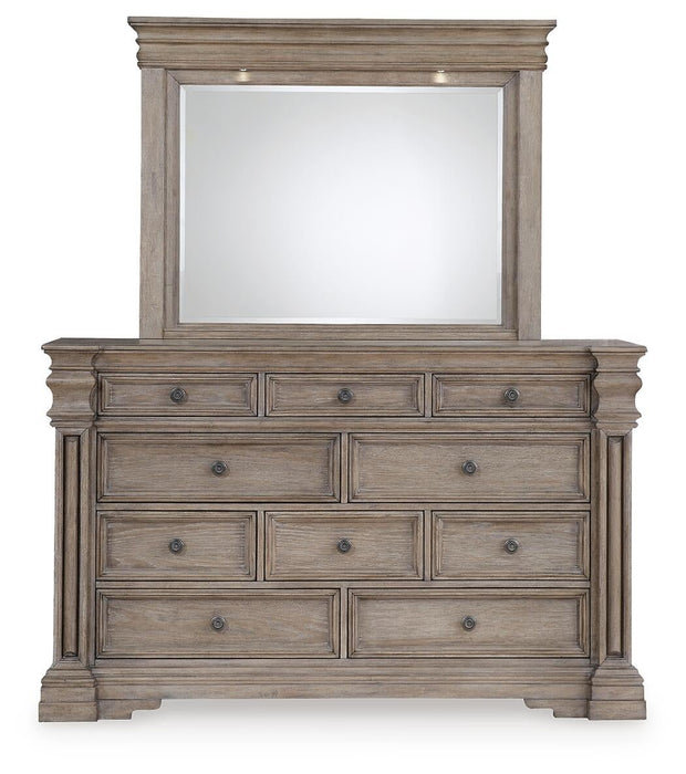 Blairhurst King Panel Bed, Dresser, Mirror, Chest and Nightstand