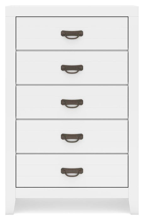Binterglen Full Panel Bed, Dresser, Mirror, Chest and Nightstand