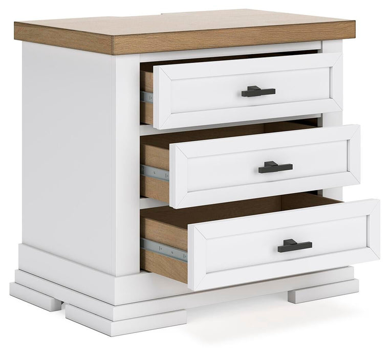 Ashbryn King Panel Storage Bed, Dresser, Mirror and Nightstand