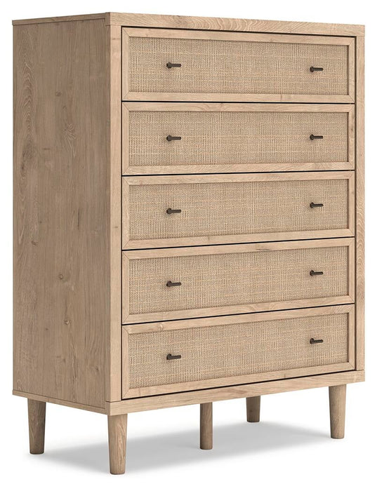 Cielden King Panel Headboard, Dresser, Mirror, Chest and Nightstand