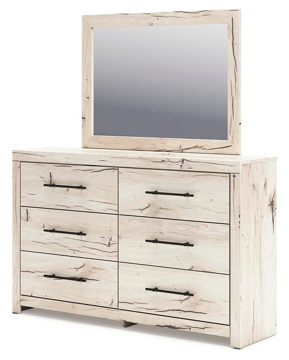 Lawroy Queen Panel Headboard, Dresser, Mirror, Chest and Nightstand