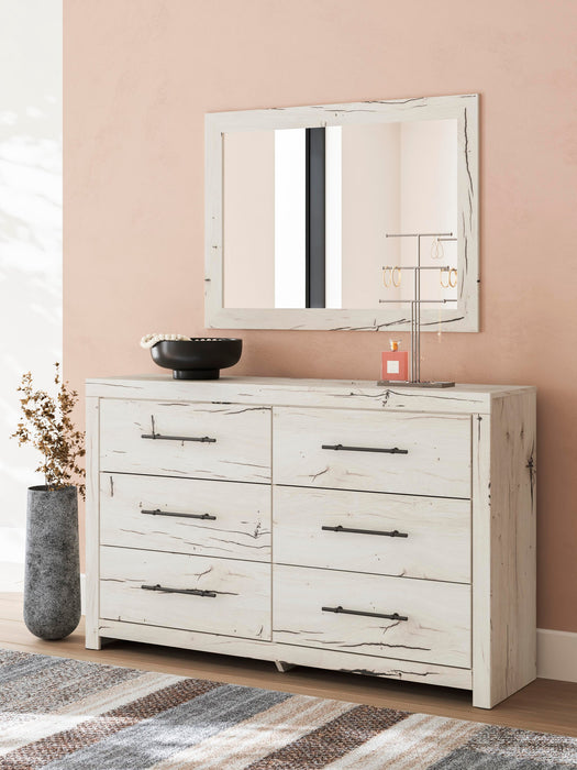 Lawroy Twin Panel Bed with Storage, Dresser, Mirror, Chest and Nightstand