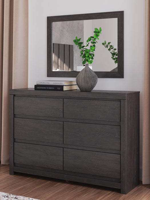 Parlayon Queen Panel Bed, Dresser and Mirror