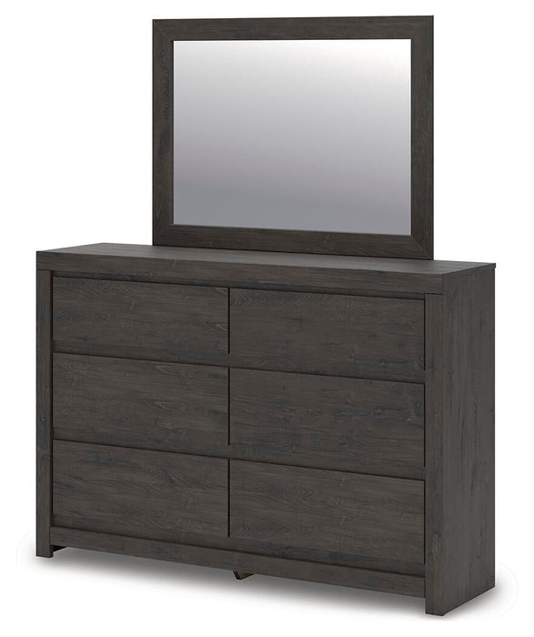 Parlayon King Panel Bed, Dresser, Mirror, Chest and Nightstand