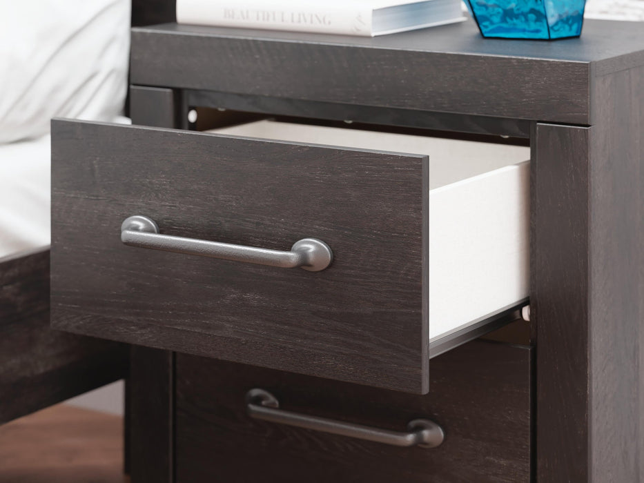 Delmorta Full Panel Bed, Dresser, Mirror and Nightstand