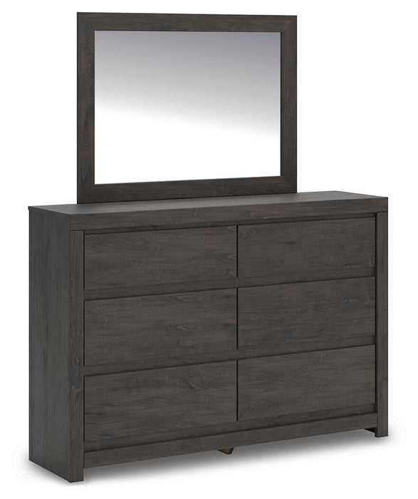 Parlayon King Panel Storage Bed, Dresser, Mirror, Chest and Nightstand
